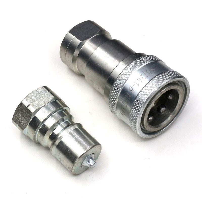 CEKER 3/8"" NPT ISO 7241-B Hydraulic Coupler CEKER Quick Connect and Disconnect Hydraulic Tractor Coupling - Image 1
